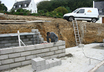Réalisation des fondations à Viviers-le-Gras